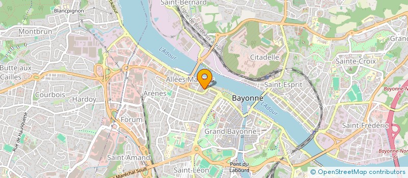localisation de l'entreprise EUROCERES à BAYONNE