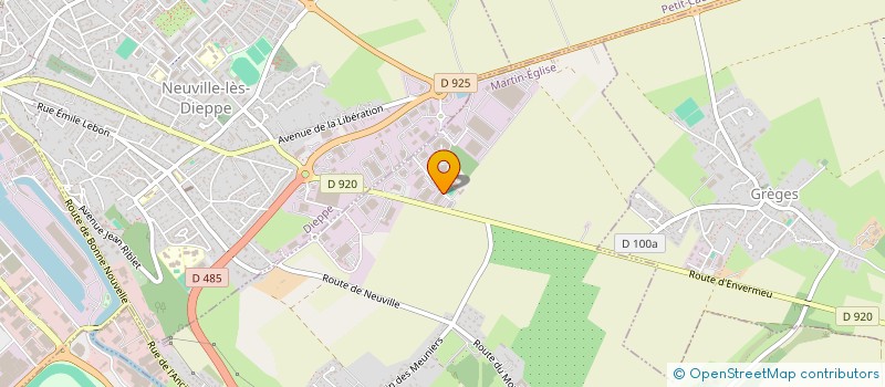 localisation de l'entreprise EUROCHANNEL SERVICES  MARTIN-EGLISE