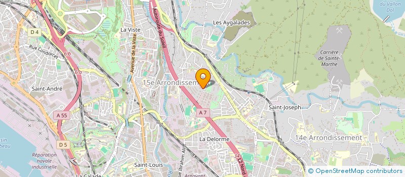 localisation de l'entreprise EUROCHIMIE CHAUFFAGE MAINTIEN TECH SERVI à MARSEILLE