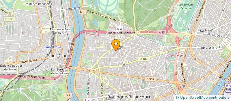 localisation de l'entreprise EUROCIF  BOULOGNE-BILLANCOURT