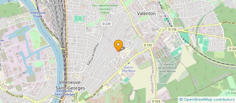 localisation de l'entreprise EUROCITY à VILLENEUVE-SAINT-GEORGES