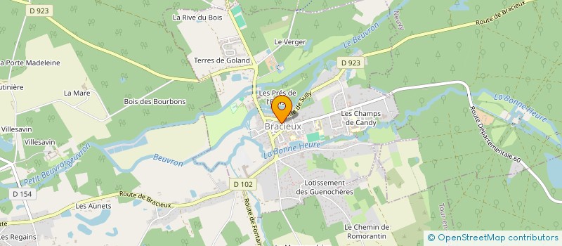 localisation de l'entreprise EUROCKEY  BRACIEUX