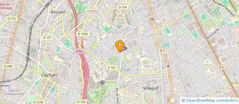 localisation de l'entreprise EUROCLAIR  VILLEJUIF