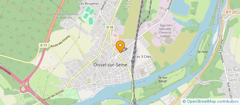 localisation de l'entreprise EUROCLEAN à OISSEL