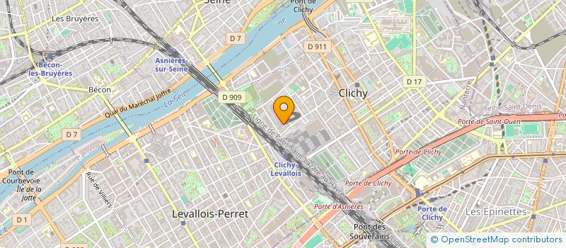localisation de l'entreprise EUROCLIM à CLICHY