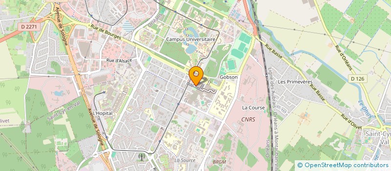 localisation de l'entreprise EUROCLIM SARL à ORLEANS