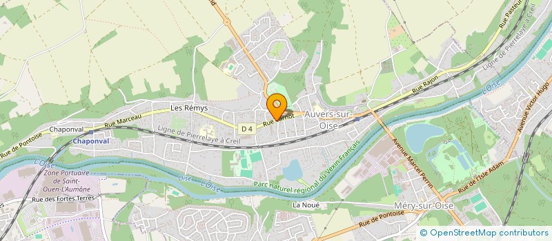 localisation de l'entreprise EUROCLIP SARL à AUVERS-SUR-OISE