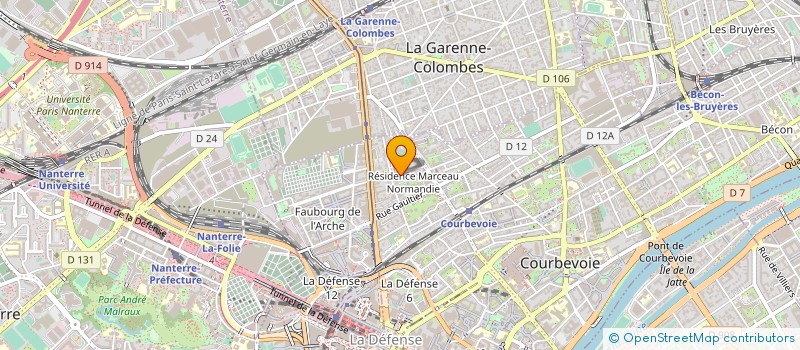localisation de l'entreprise EUROCOACH' à COURBEVOIE