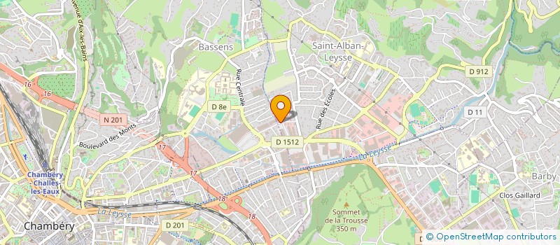 localisation de l'entreprise EUROCOFFRES à SAINT-ALBAN-LEYSSE