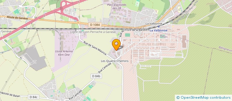 localisation de l'entreprise EUROCOLOR à BALAN