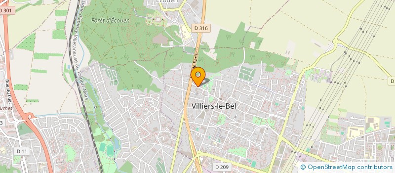 localisation de l'entreprise EUROCOM 2000  VILLIERS-LE-BEL