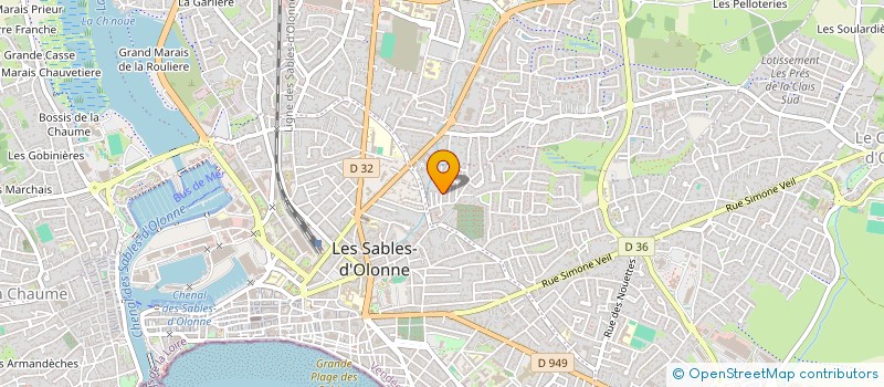 localisation de l'entreprise EUROCOM à LES SABLES D'OLONNE