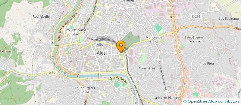 localisation de l'entreprise EUROCOM  ALES