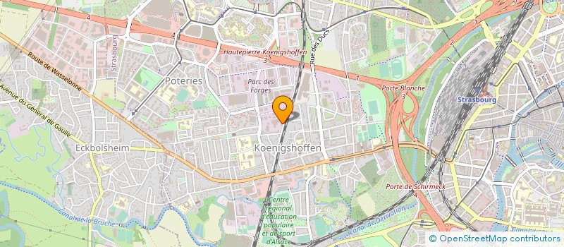 localisation de l'entreprise EUROCOM à STRASBOURG