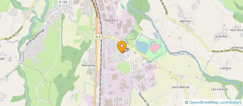 localisation de l'entreprise EUROCOM  RUMILLY