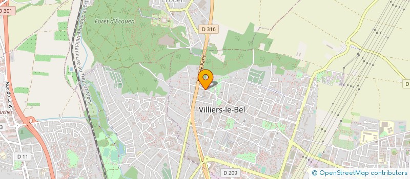 localisation de l'entreprise EUROCOM ENERGIE à VILLIERS-LE-BEL