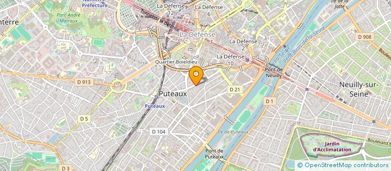 localisation de l'entreprise EUROCONCEPT à PUTEAUX