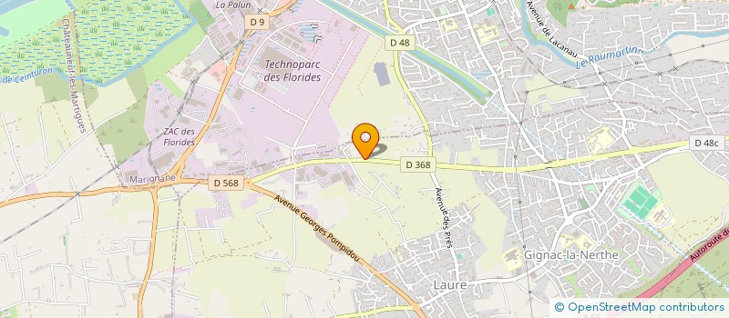 localisation de l'entreprise EUROCONCEPT à GIGNAC-LA-NERTHE