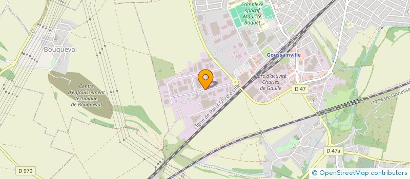 localisation de l'entreprise EUROCONTACT  GOUSSAINVILLE