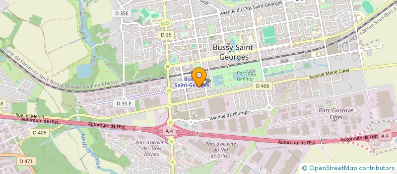 localisation de l'entreprise EUROCONTACT  BUSSY-SAINT-GEORGES