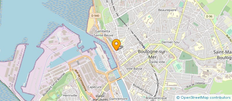 localisation de l'entreprise EUROCONTACT S.A. à BOULOGNE-SUR-MER