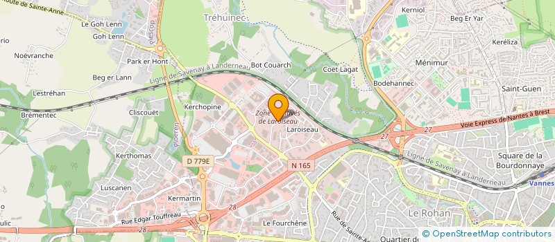 localisation de l'entreprise EUROCONTROL BRETAGNE à VANNES