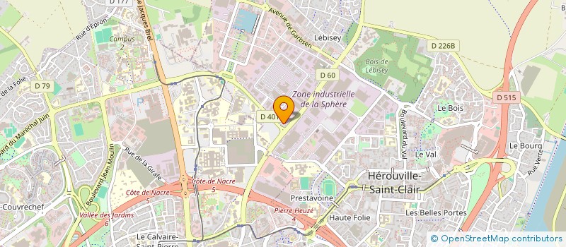 localisation de l'entreprise EUROCOURSES EXPRESS à HEROUVILLE-SAINT-CLAIR