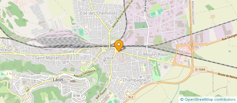 localisation de l'entreprise EUROCOURTAGE 6 à LAON