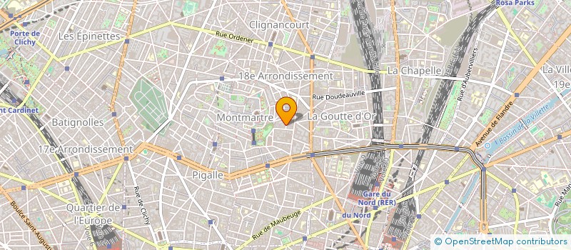 localisation de l'entreprise EUROCREATION à PARIS
