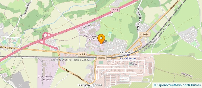 localisation de l'entreprise EUROCSGROUP à BELIGNEUX