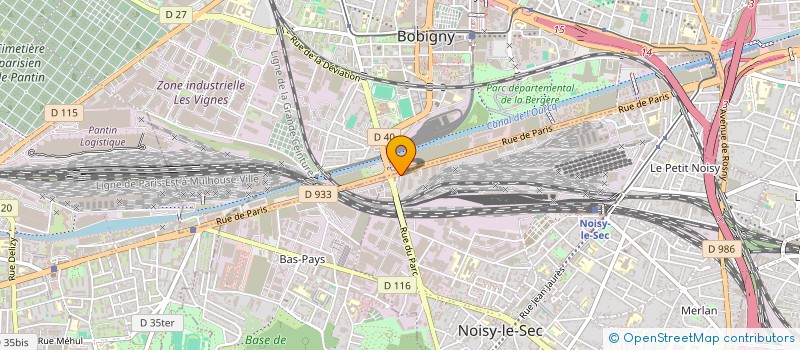 localisation de l'entreprise EUROCYCLES DIFFUSION à NOISY-LE-SEC