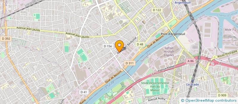 localisation de l'entreprise EURODEC  ARGENTEUIL