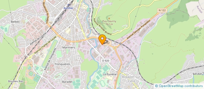 localisation de l'entreprise EURODECOR à AURILLAC