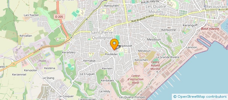localisation de l'entreprise EURODECORATION à BREST