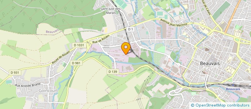 localisation de l'entreprise EURODEM DESAMIANTAGE à BEAUVAIS