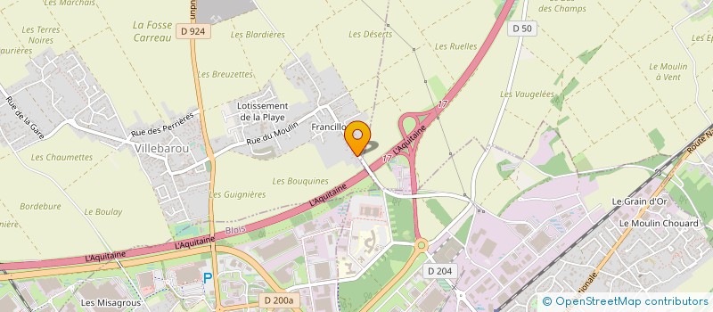 localisation de l'entreprise EURODENT 41  VILLEBAROU