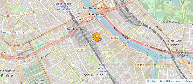 localisation de l'entreprise EURODESIGN à IVRY-SUR-SEINE