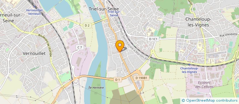 localisation de l'entreprise EURODESK à TRIEL-SUR-SEINE