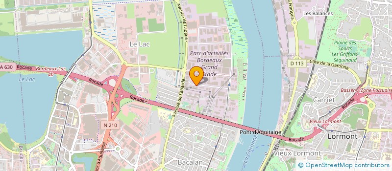 localisation de l'entreprise EURODIA à BORDEAUX