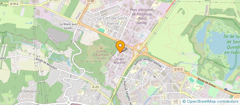 localisation de l'entreprise EURODIF  TRAPPES