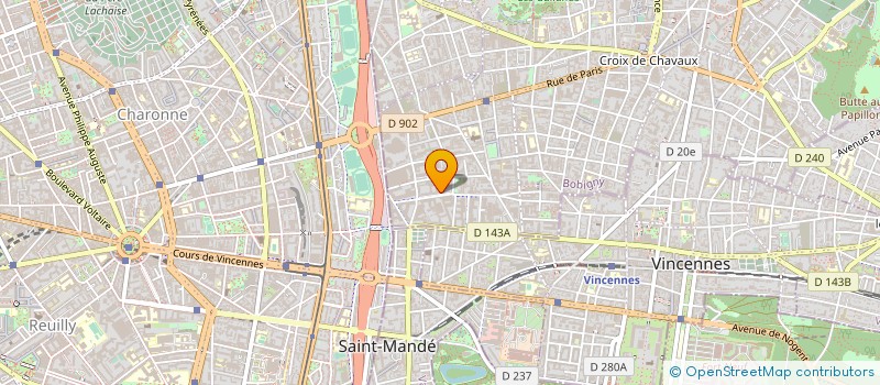 localisation de l'entreprise EURODIS à MONTREUIL