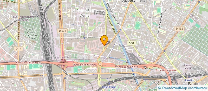 localisation de l'entreprise EURODIS  AUBERVILLIERS