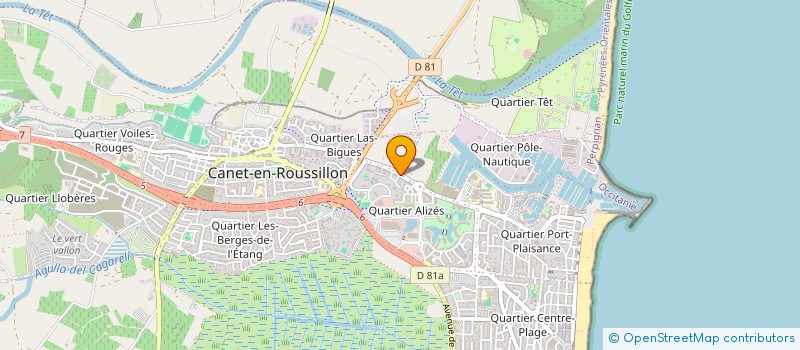 localisation de l'entreprise EURODIS SUD à CANET-EN-ROUSSILLON
