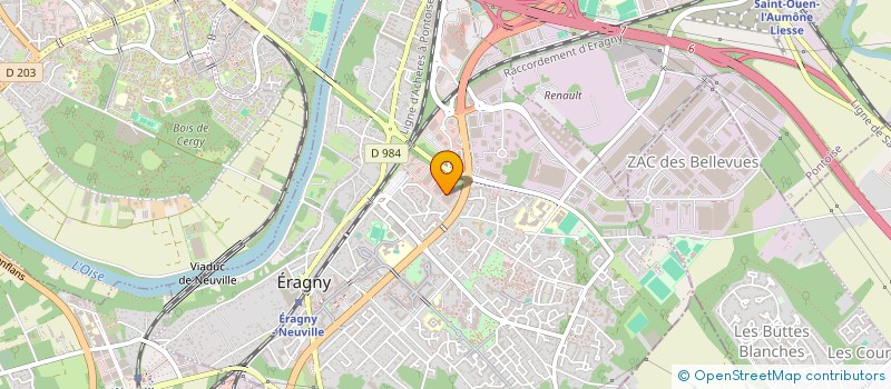 localisation de l'entreprise EURODISCOUNT DU PORTUGAL à ERAGNY