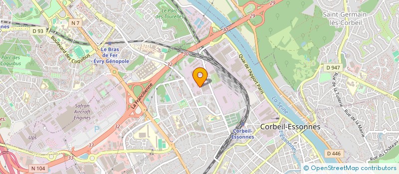 localisation de l'entreprise EURODISCOUNT HM  CORBEIL-ESSONNES