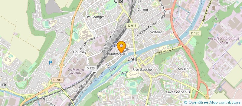 localisation de l'entreprise EURODIX à CREIL