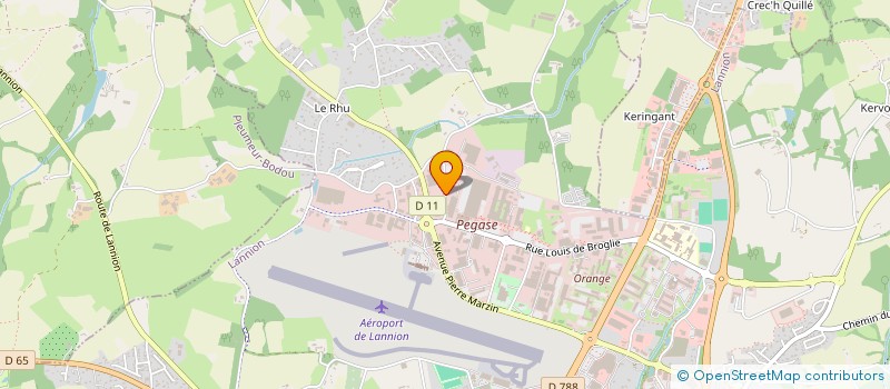 localisation de l'entreprise EURODYNE  LANNION