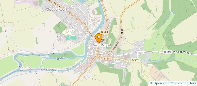 localisation de l'entreprise EURODYSNE  SAINT-MIHIEL