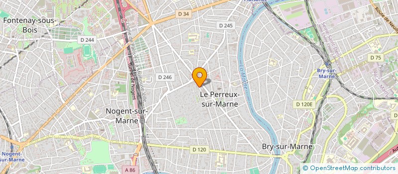 localisation de l'entreprise EUROELEK à LE PERREUX-SUR-MARNE
