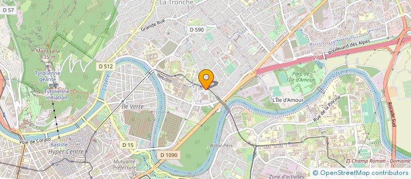 localisation de l'entreprise EUROEXPO à LA TRONCHE